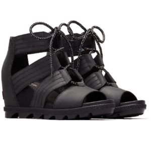 Sorel Joanie Lace Up Wedge Sandals